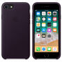 Оригинален кожен калъф за Apple iPhone SE (2020/2022) / 8 / 7 - лилаво