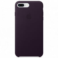 Оригинален кожен калъф за Apple iPhone 8 Plus / 7 P - лилаво