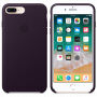 Оригинален кожен калъф за Apple iPhone 8 Plus / 7 P - лилаво