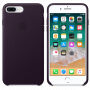 Оригинален кожен калъф за Apple iPhone 8 Plus / 7 P - лилаво