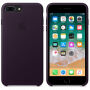 Оригинален кожен калъф за Apple iPhone 8 Plus / 7 P - лилаво