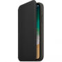 Оригинален кожен калъф Folio за Apple iPhone XS / iPhone X - черно