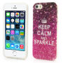 Елегантен кейс за Apple iPhone 5 / 5S / SE (2016) - Keep Calm and Sparkle