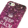 Елегантен кейс за Apple iPhone 5 / 5S / SE (2016) - Keep Calm and Sparkle