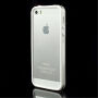 Калъф / кейс бъмпер за Apple iPhone 5 / 5S / SE (2016) – бял / прозрачен