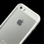 Калъф / кейс бъмпер за Apple iPhone 5 / 5S / SE (2016) – бял / прозрачен