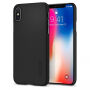 Spigen изключително тънък устойчив кейс за Apple iPhone XS / iPhone X - черен