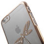 X-FITTED кейс за Apple iPhone 6 Plus / 6S Plus – златен с водни кончета и камъчета Swarovski