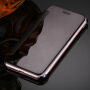 Огледален отварящ се / флип калъф за Apple iPhone 8 / 7 - черен