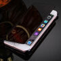 Огледален отварящ се / флип калъф за Apple iPhone 8 / 7 - черен