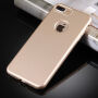 Пластмасов кейс за iPhone 8 Plus / 7 Plus s 360° защита – предпазва предната и задната страна - златен