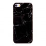 Защитен пластмасов кейс за iPhone 5 / 5S / SE (2016) – черен мрамор