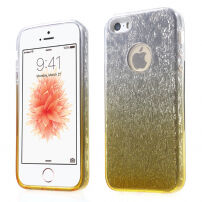 3в1 блестящ калъф за iPhone 5 / 5S / SE (2016) – жълт