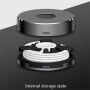 3в1 външна батерия, поставка за зареждане и калъфче за Apple Watch - 1 500 mAh - черна