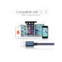 MCDODO USB кабел за синхронизация и зареждане за Apple iPhone - 15cm - дънково синьо