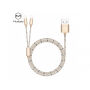 MCDODO USB кабел с два lightning конектора за Apple iPhone - 1m - златен