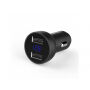 MCDODO зарядно за кола с два порта (5V / 3.4A) и LED дисплей за Apple iPhone / iPad / iPod - черна