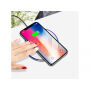 MCDODO безжично зарядно с подсветка за Apple iPhone - бяла