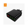 MCDODO зарядно с три USB порта и дигитален дисплей за Apple iPhone / iPad / iPod - черна