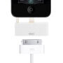 Адаптер от 30pin конектор към lightning с аудио 3,5 mm жак конектор за iPhone 6 Plus / 6S Plus - бяла
