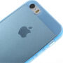 Прозрачен калъф за Apple iPhone S5 / 5S / SE (2016) - син