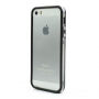 Калъф / кейс бъмпер за Apple iPhone 5 / 5S / SE (2016) – черен / прозрачен