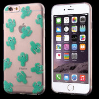 Прозрачен кейс за Apple iPhone 6 / 6S – сладки кактуси