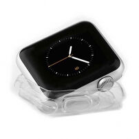BASEUS изключително тънък гумен калъф за Apple Watch 38mm (ширина 0,65mm) - прозрачно