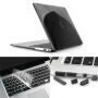 ENKAY пластмасов калъф със защита на клавишите и конекторите за MacBook Air 13" (A1237, A1304, A1369) – черен
