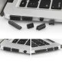 ENKAY пластмасов калъф със защита на клавишите и конекторите за MacBook Air 13" (A1237, A1304, A1369) – черен