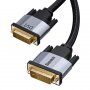 Baseus cплетен кабел за свързване от DVI male / DVI male - 1 m - черен