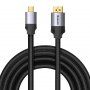 Baseus Високоскоростен сплетен кабел с конектори Mini DP / DP - 3m - черен