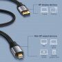 Baseus Високоскоростен сплетен кабел с конектори Mini DP / DP - 3m - черен