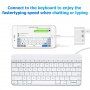 NK-107 3в1 Адаптер OTG с lightning конектор към ethernet + USB + lightning за iPhone / iPad - бял