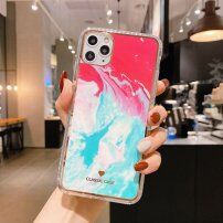 Удароустойчив защитен кейс абстрактна картина за iPhone 11 Pro - червено - син