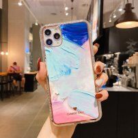 Удароустойчив защитен кейс абстрактна картина за iPhone 11 Pro - светло - син