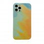 Силиконов защитен кейс за iPhone 11 Pro Max - тюркоазено-жълт