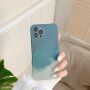 Силиконов защитен кейс за iPhone 11 Pro Max - тюркоазено-сив