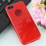 Блестящ кейс за iPhone 5 / 5S / SE (2016) - червен