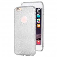 Блестящ кейс за iPhone 6 Plus / 6S Plus - сребърен