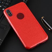 Блестящ кейс за iPhone X / XS - червен