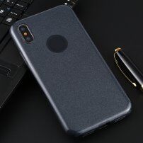 Блестящ кейс за iPhone X / XS - тъмносив