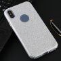 Блестящ кейс за iPhone XS Max - сребърен
