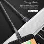 DUX DUCIS Кабел за синхронизиране и зареждане за iPhone, iPad, iPod - 1m - сив