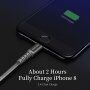 DUX DUCIS Кабел за синхронизиране и зареждане за iPhone, iPad, iPod - 1m - сив