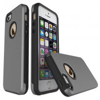 Защитен кейс за Apple iPhone SE (2016) / 5S / 5 - сив