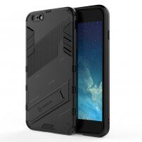Устойчив защитен кейс със стойка за iPhone 6 Plus / 6S Plus - черен