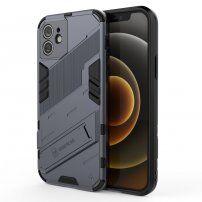 Устойчив защитен кейс със стойка за iPhone 12 - сив
