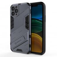 Устойчив защитен кейс със стойка за iPhone 11 Pro - сив