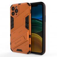 Устойчив защитен кейс със стойка за iPhone 11 - оранжев